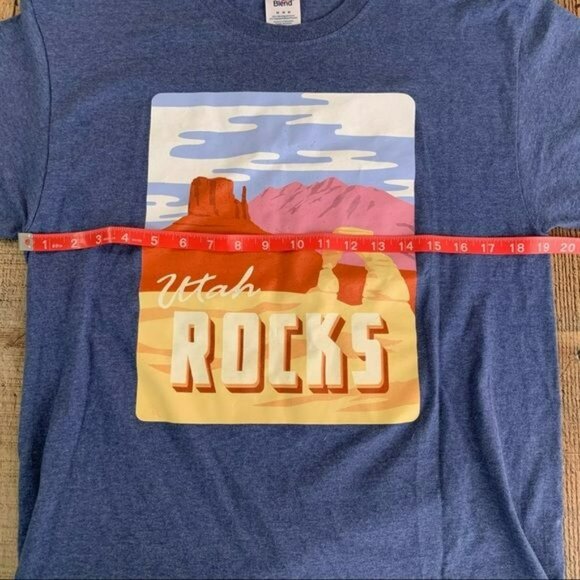 Utah rocks utah history day 2016 short sleeve shirt in blue - M - Picture 7 of 8